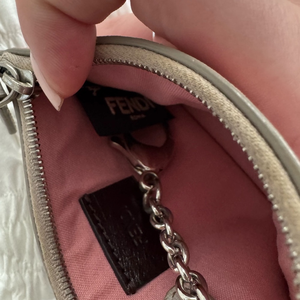 Fendi Vitello Elite Crystal Eye Monster Slim Pouch - Picture 5 of 6